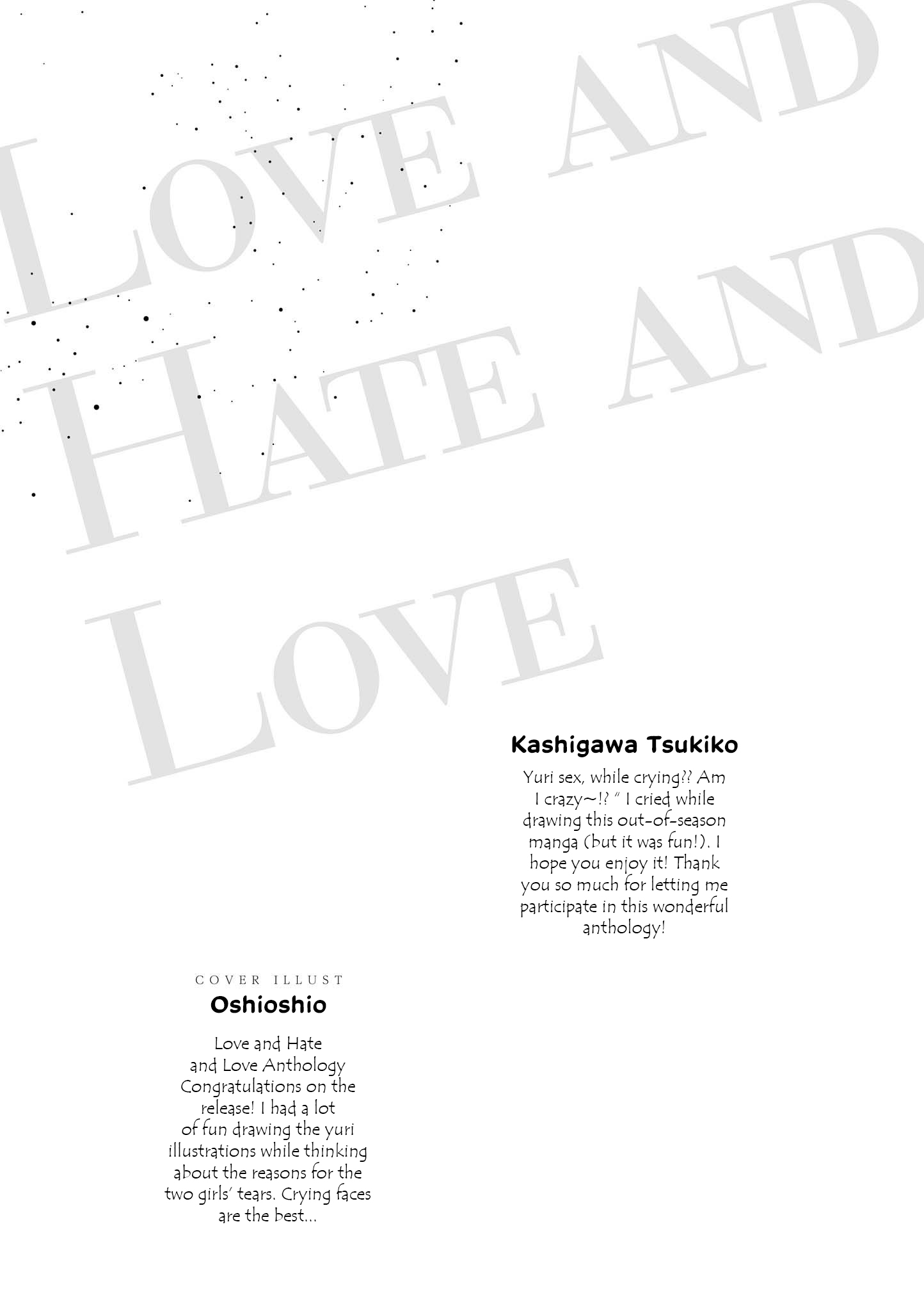 Love And Hate And Love (Unrequited Love Yuri Anthology) - Chapter 6: Kashiwagi Tsukiko - Snowdrops