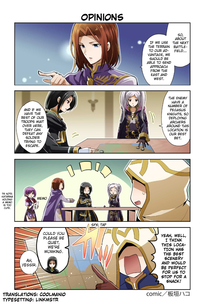 Fire Emblem Heroes Daily Lives Of The Heroes - Chapter 41: Opinions