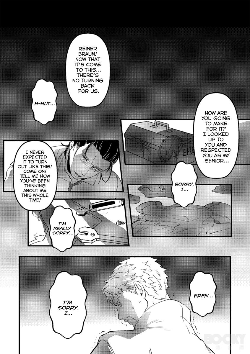 Shingeki No Kyojin - Reiner Doujins - Chapter 2: (By: Usa Aoi 宇佐 葵) - Reiner's Little Secret [Eren X Reiner] 18+