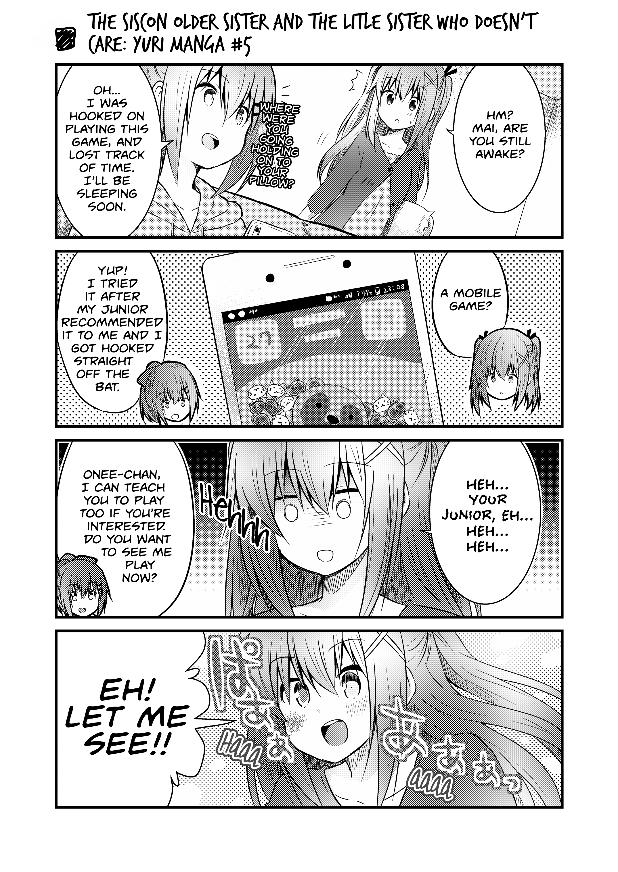 Siscon Onee-Chan To Ki Ni Shinai Imouto No Shimai Yuri Manga Okiba (Webcomic) - Chapter 5