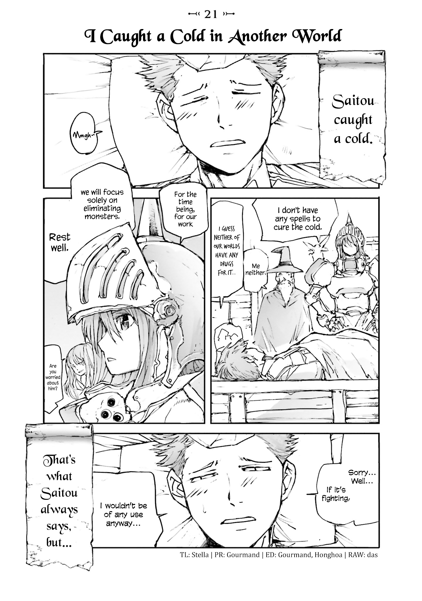 Handyman Saitou In Another World - Chapter 21: I Caught A Cold In Another World