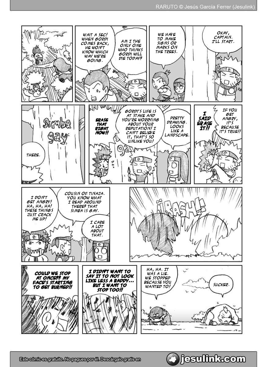 Raruto - Vol.5 Chapter 32-33 V2 : Fatso Versus Fatso / Caught Up In The Web