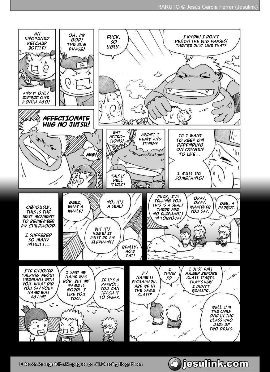 Raruto - Vol.5 Chapter 32-33 V2 : Fatso Versus Fatso / Caught Up In The Web