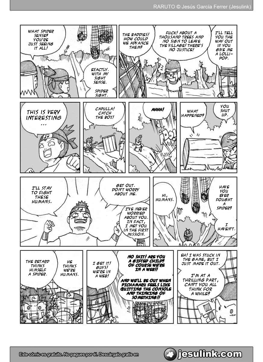 Raruto - Vol.5 Chapter 32-33 V2 : Fatso Versus Fatso / Caught Up In The Web