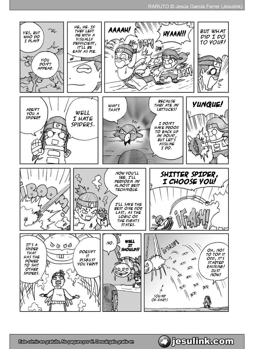 Raruto - Vol.5 Chapter 32-33 V2 : Fatso Versus Fatso / Caught Up In The Web