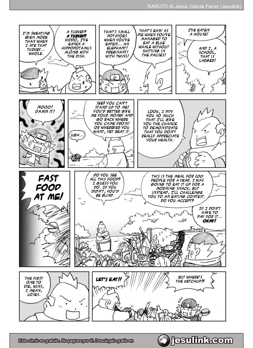 Raruto - Vol.5 Chapter 32-33 : Fatso Versus Fatso / Caught Up In The Web