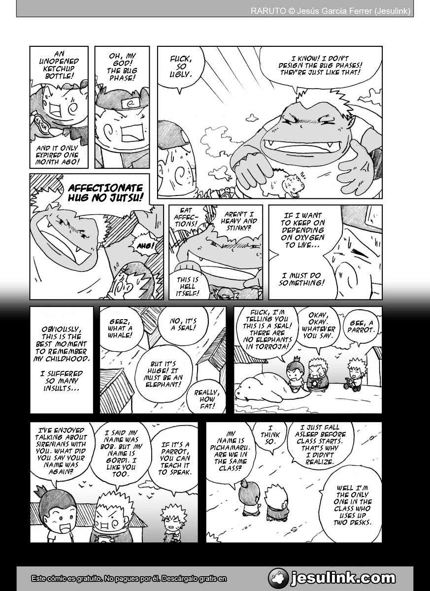 Raruto - Vol.5 Chapter 32-33 : Fatso Versus Fatso / Caught Up In The Web