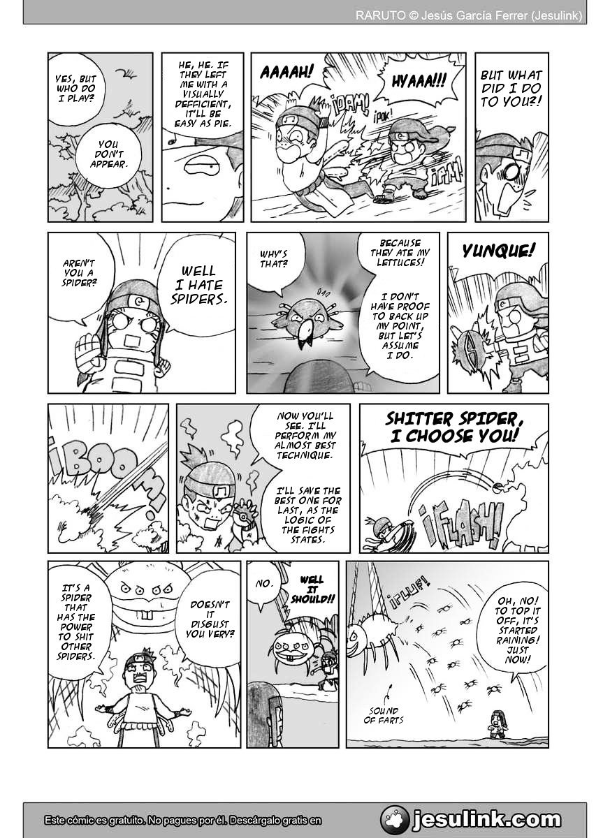 Raruto - Vol.5 Chapter 32-33 : Fatso Versus Fatso / Caught Up In The Web