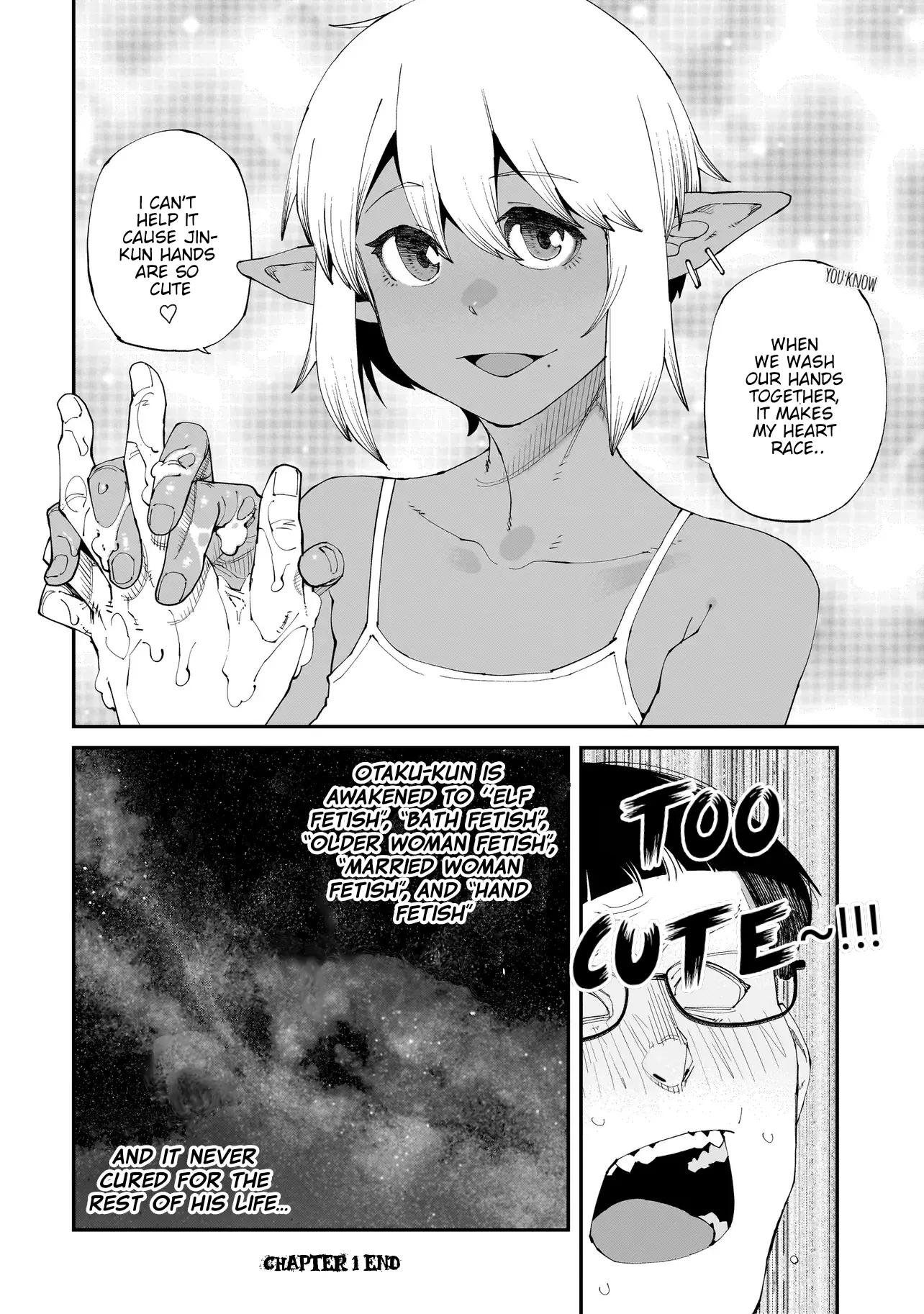 Otaku-Kun No Seiheki Wo Isshou Yugamete Iku Ishuzoku Musume-Tachi - Chapter 1: Washing Hands With An Elf Girl