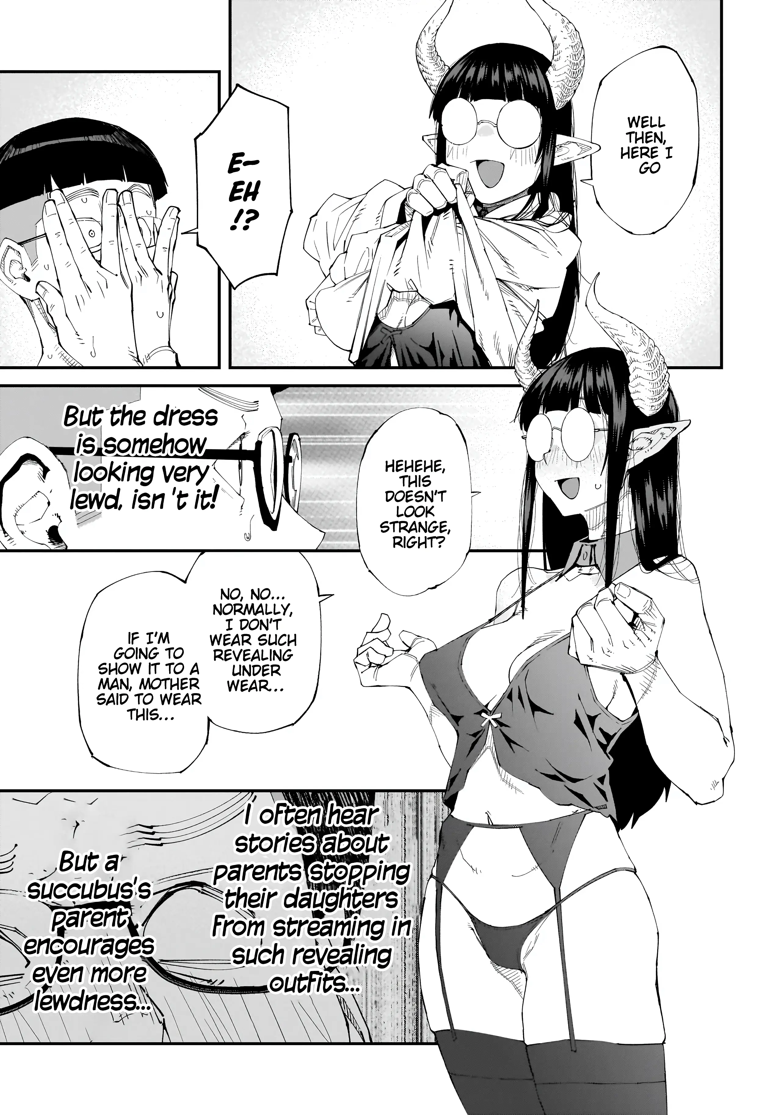 Otaku-Kun No Seiheki Wo Isshou Yugamete Iku Ishuzoku Musume-Tachi - Chapter 4: Otaku Succubus's Nude Croquis