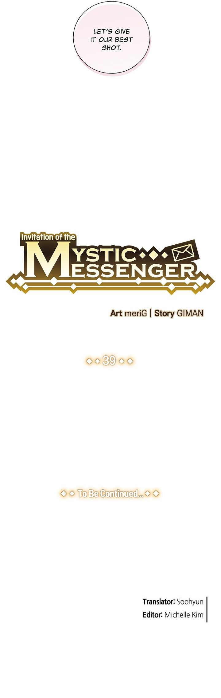 Invitation Of The Mystic Messenger - Chapter 39