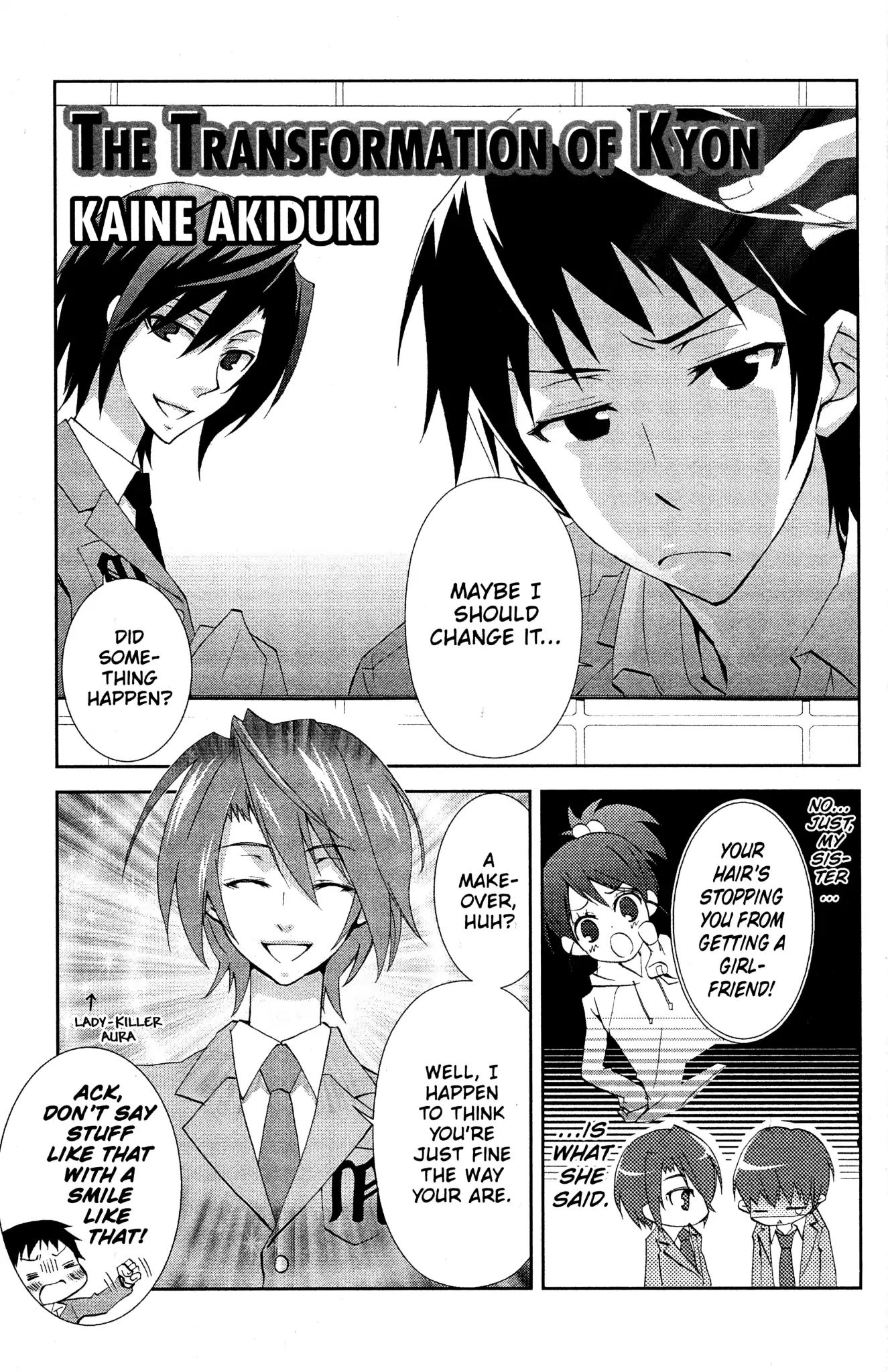 The Misfortune Of Kyon And Koizumi - Chapter 5: The Transformation Of Kyon (Kaine Akiduki)