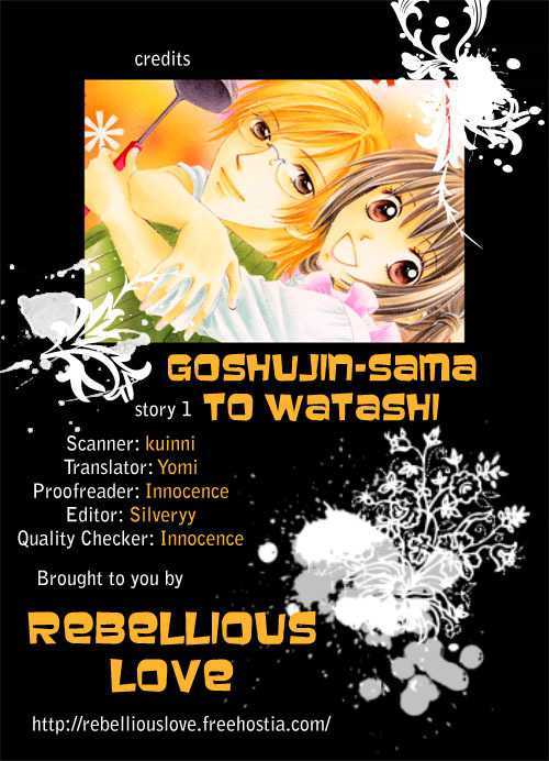 Goshujin-Sama To Watashi - Vol.1 Chapter 1 : Master And I