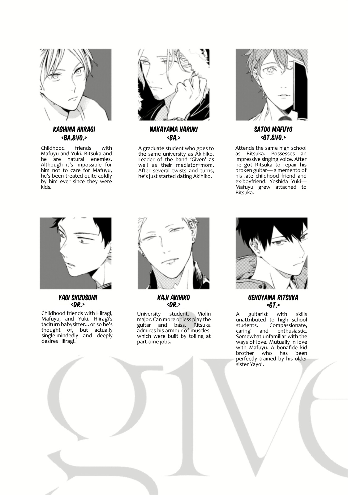 Given - Vol.7 Chapter 42.9: Extra Pages + Animate Bonus