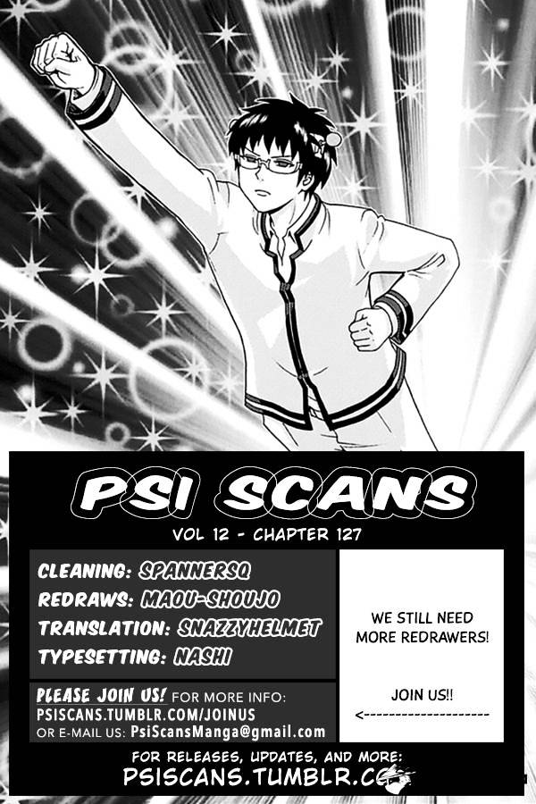 Saiki Kusuo No Sainan - Chapter 127