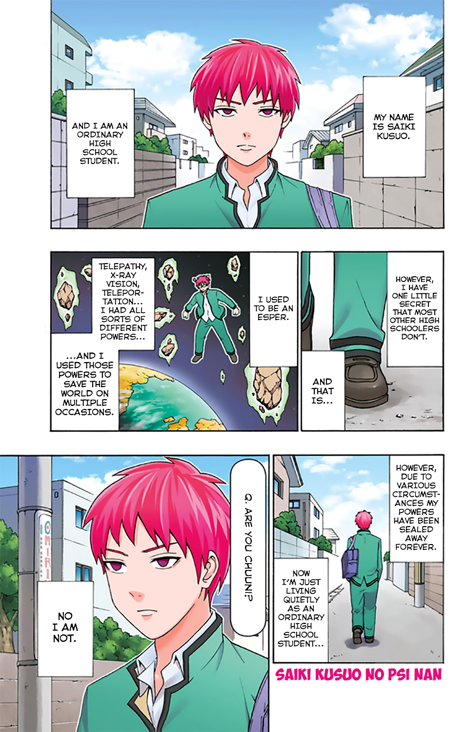 Saiki Kusuo No Sainan - Chapter 280: The Repsival Of Saiki Kusuo (First Half)