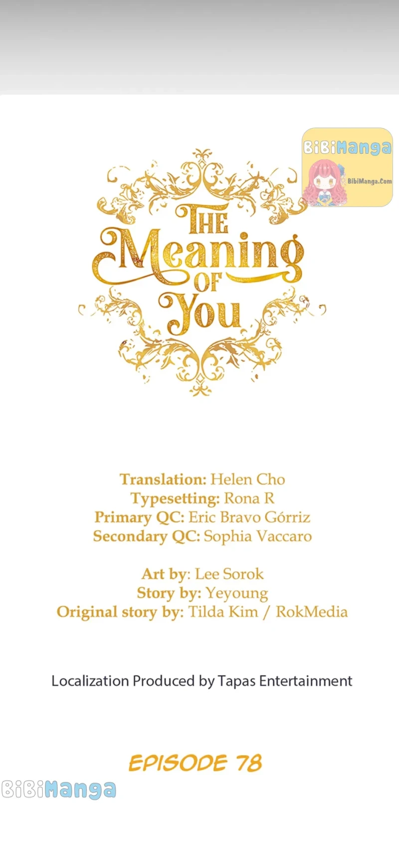 The Meaning Of You - Chapter 78