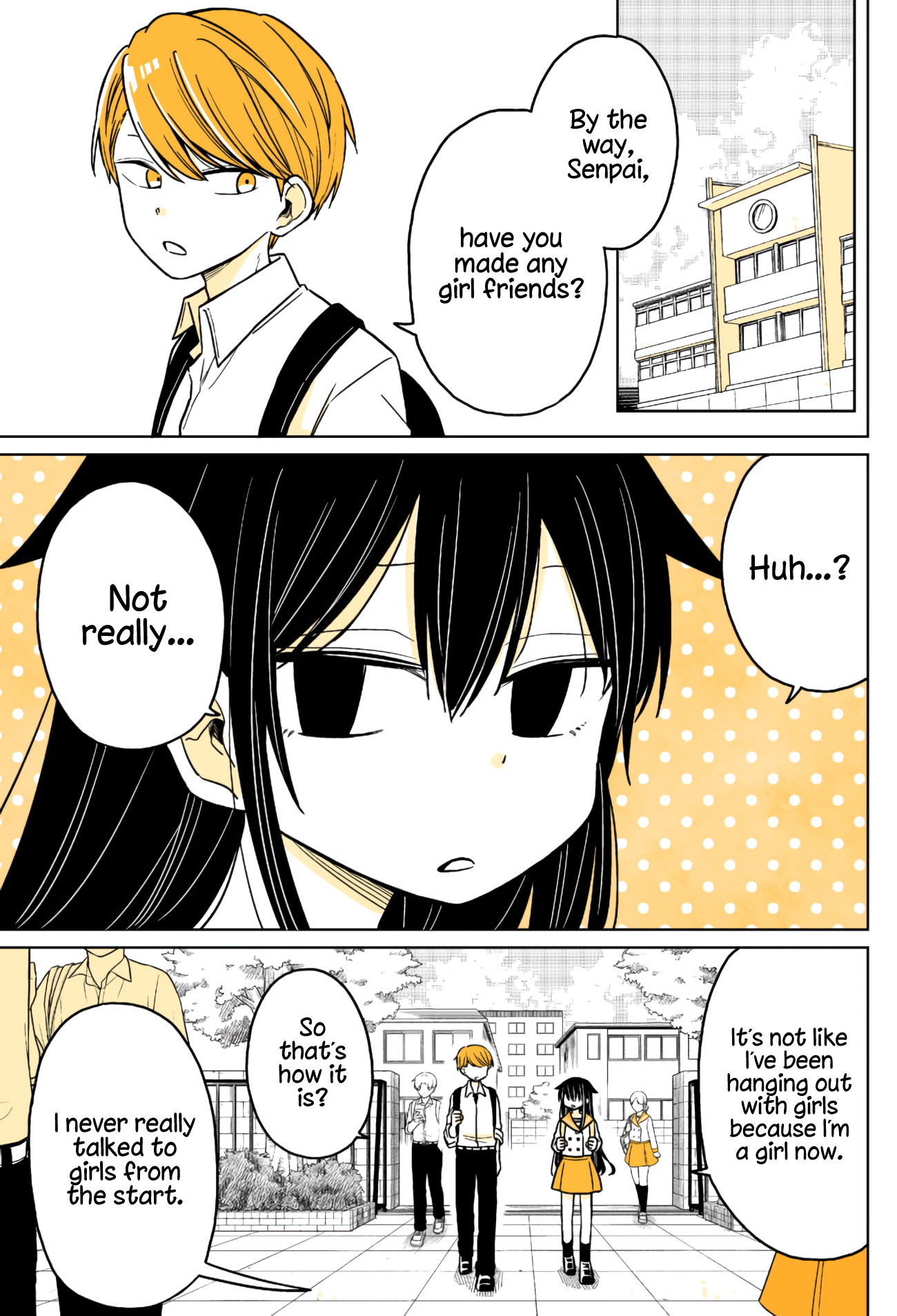 About A Lazy High School Guy Who Woke Up As A Girl One Morning - Chapter 12